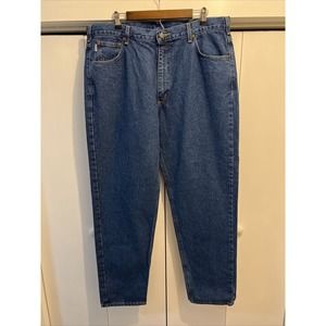 Carhartt Men's Jeans B17 DST Relaxed Fit Blue Denim Jeans Men's Tag 40x34